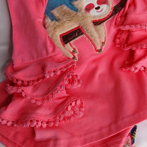 'RARE EDITIONS' TOP & PANTS SLOTH OUTFIT SET - Picture 7 of 16